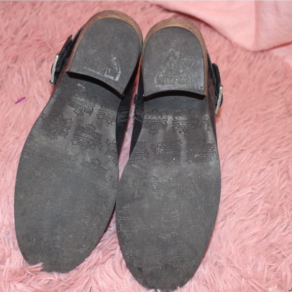 John Fluevog Alana Black Boots 9 - Picture 3 of 7